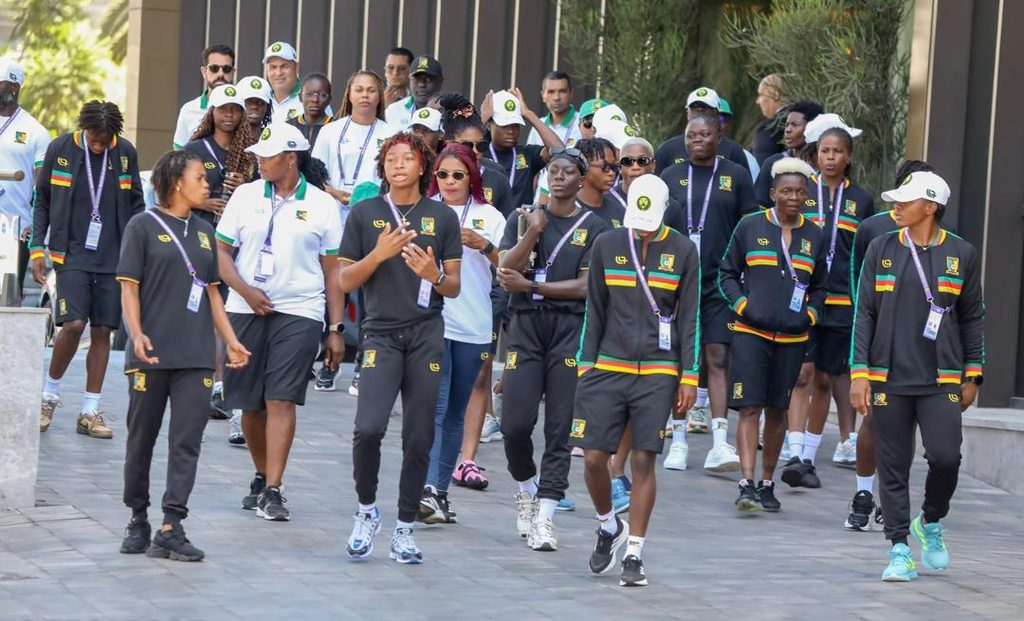 Marche des Lionnes indomptable avant un match crucial lors de la CAN féminine Maroc 2026