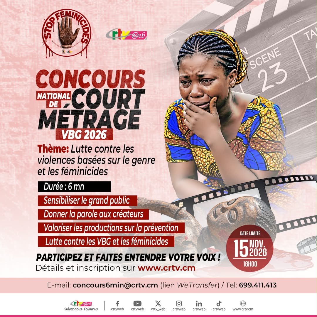 Stop Féminicides: Concours de courts-métrages -CRTV / MINPROFF